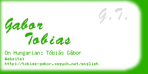 gabor tobias business card